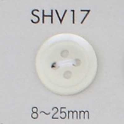 SHV17 4つ穴 フチあり 貝ボタン