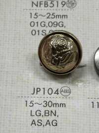 JP104 ABS樹脂製 メッキ釦[ボタン] 大阪プラスチック工業(DAIYA BUTTON) サブ画像