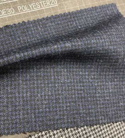 2-33754 CORDURA COMBATWOOL ミルド サキソニー ハウンドトゥース[生地] 瀧定名古屋 サブ画像