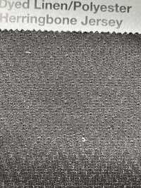 1079000 Top Dye Linen ジャージィ 針抜きヘリンボーン[生地] 瀧定名古屋 サブ画像
