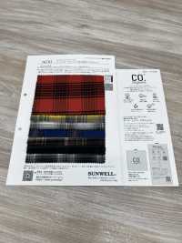 16591 コードットオーガニックス(R) 20s甘撚りビエラチェック[生地] SUNWELL(サンウェル) サブ画像
