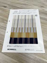 35422 先染コットン/テンセル(TM)リヨセル繊維ローンマルチストライプ[生地] SUNWELL(サンウェル) サブ画像