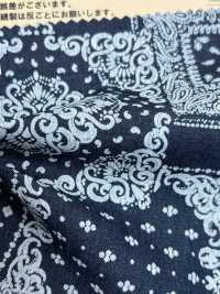 INDIA-470 Indigo discharge design[生地] 有延商店 サブ画像