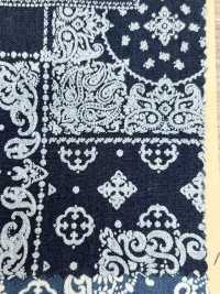 INDIA-470 Indigo discharge design[生地] 有延商店 サブ画像