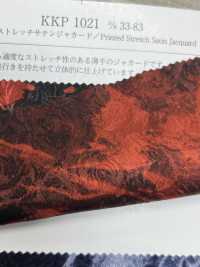 KKP1021-D-33-83 ストレッチサテンジャカード 多色プリント フローラル柄[生地] 宇仁繊維(小紋工房) サブ画像