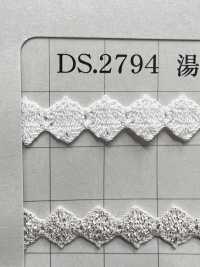 DS2794 ラメレースブレード 巾 9mm 湯通し済[リボン・テープ・コード] 大定 サブ画像