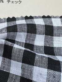 A-7070 Linen 100% チェック[生地] 有延商店 サブ画像