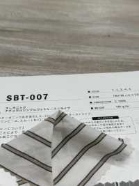 SBT-007 オーガニックナチュラルリンクルワッシャーストライプ[生地] 桑村繊維 サブ画像