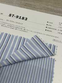ST-9183 80/2ブルーストライプ[生地] 桑村繊維 サブ画像