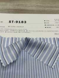 ST-9183 80/2ブルーストライプ[生地] 桑村繊維 サブ画像