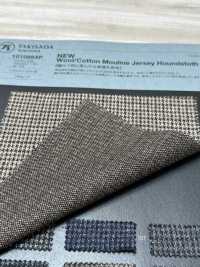 1010864P NEW Wool / Cotton メランジ ジャージー 千鳥柄[生地] 瀧定 サブ画像