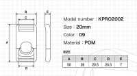 KPRO2002 トリガーバックル[バックル・カン類] アイリス サブ画像