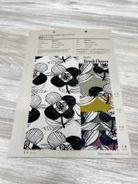 850415 SEVENBERRY® 綿麻キャンバス Brush Flower[生地] VANCET サブ画像