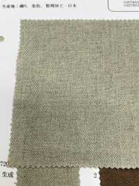 OJE72010 NAKAJIRO DYED 40/1 JAPAN LINEN TWILL (キナリ)[生地] 小原屋繊維 サブ画像