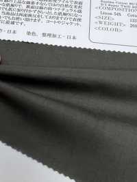 OSDC40332 Supima Cotton 80/1 & French Linen 1/60 2/1 Super Twill Sillky-Finish 両面検反済(リバーシブル) (オフホワイト)[生地] 小原屋繊維 サブ画像
