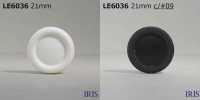 LE6036 カゼイン樹脂製 トンネル足ボタン アイリス サブ画像