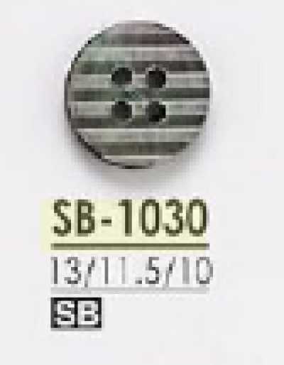SB1030 黒蝶貝製 表穴4つ穴ボタン