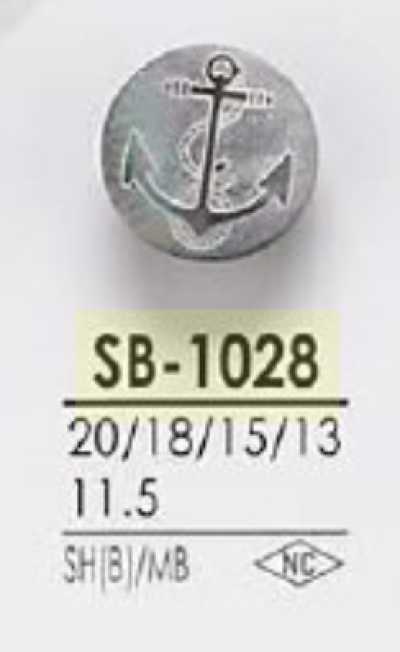 SB1028 黒蝶貝/真鍮製 丸カン足ボタン