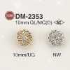 DM2353 ガラス/ダイカスト製 丸カン足ボタン
