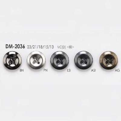 DM2036 ダイカスト製 表穴4つ穴ボタン
