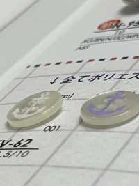 XV62 ポリエステル樹脂製 表穴4つ穴ボタン アイリス サブ画像