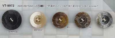 VT9972 ポリエステル樹脂製 表穴4つ穴ボタン