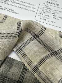 OA35422 40/1 LINEN LATTICE CHECK3[生地] 小原屋繊維 サブ画像