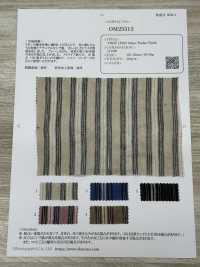 OM25312 TWIST LINEN Stripe Washer Finish[生地] 小原屋繊維 サブ画像