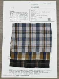 OM42269 TWIST LINEN ワッシャー仕上げ multi check[生地] 小原屋繊維 サブ画像