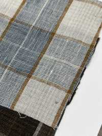 OM42270 TWIST LINEN ワッシャー仕上げ windowpane check[生地] 小原屋繊維 サブ画像