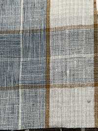 OM42270 TWIST LINEN ワッシャー仕上げ windowpane check[生地] 小原屋繊維 サブ画像