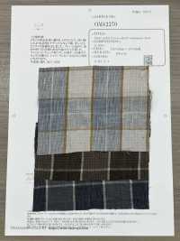 OM42270 TWIST LINEN ワッシャー仕上げ windowpane check[生地] 小原屋繊維 サブ画像