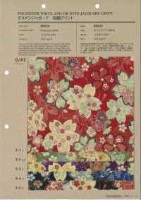 88634 SEVENBERRY® チリメンジャガード 和調プリント[生地] VANCET サブ画像