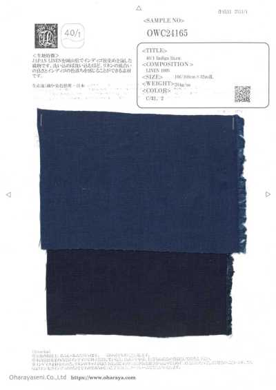 OWC24165 40/1 Indigo linen