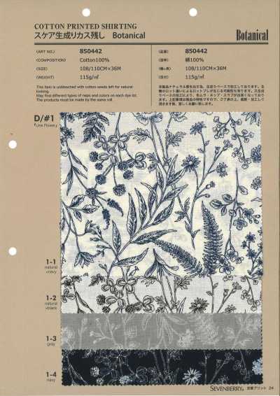 850442 SEVENBERRY® スケア 生成カス残し Botanical Line Flower