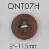 ONT07H 天然素材 コロゾ ナット 4つ穴 ボタン