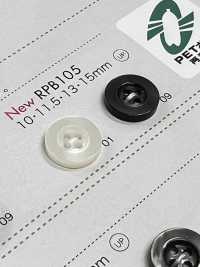 RPB105 日本製 再生PET樹脂ボタン 4つ穴 大阪プラスチック工業(DAIYA BUTTON) サブ画像