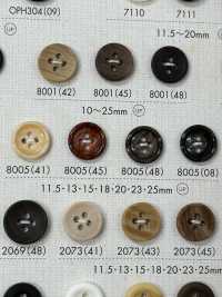 8005 ポリエステル樹脂製 フチあり 4つ穴ボタン サブ画像