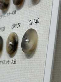 OP140 水牛調 2つ穴 ポリエステル ボタン 大阪プラスチック工業(DAIYA BUTTON) サブ画像