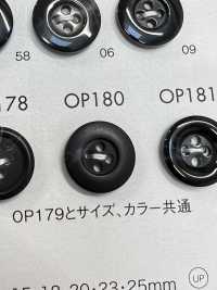 OP180 ポリエステル樹脂製 4つ穴ボタン サブ画像