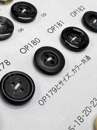 OP180 ポリエステル樹脂製 4つ穴ボタン サブ画像