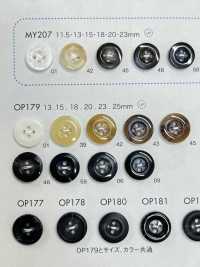 OP180 ポリエステル樹脂製 4つ穴ボタン サブ画像