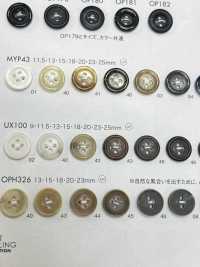 UX100 ポリエステル樹脂製 4つ穴ボタン サブ画像