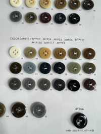 MYP118 ポリエステル樹脂製 フチあり 4つ穴ボタン 大阪プラスチック工業(DAIYA BUTTON) サブ画像
