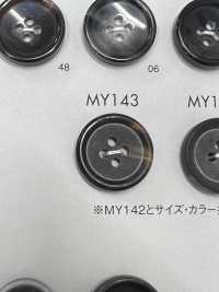 MY144 ポリエステル樹脂製 水牛調 4つ穴ボタン サブ画像