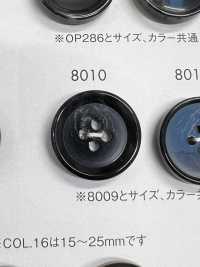 8010 ポリエステル樹脂製 4つ穴ボタン 大阪プラスチック工業(DAIYA BUTTON) サブ画像