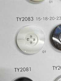 TY2083 ポリエステル樹脂製 4つ穴ボタン 大阪プラスチック工業(DAIYA BUTTON) サブ画像