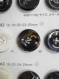 TY2082 ポリエステル樹脂製 フチあり 4つ穴ボタン 大阪プラスチック工業(DAIYA BUTTON) サブ画像