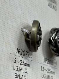 JP207 ABS樹脂製 メッキ釦[ボタン] 大阪プラスチック工業(DAIYA BUTTON) サブ画像
