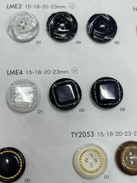 LME4 ポリエステル樹脂製 ボタン 大阪プラスチック工業(DAIYA BUTTON) サブ画像